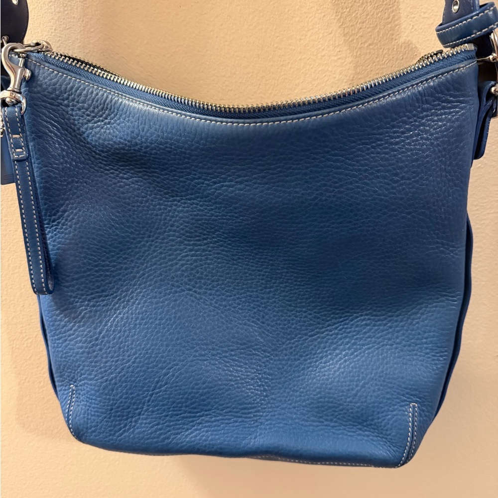 Coach Vintage Blue Leather Crossbody Bag 2003 9350